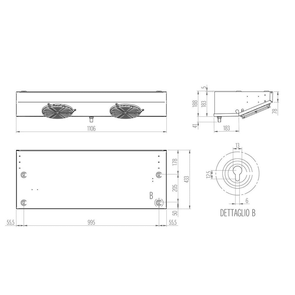 Groupe spécial pour chambre froide positive T° -5° +5°  - 18m³ - Diamond