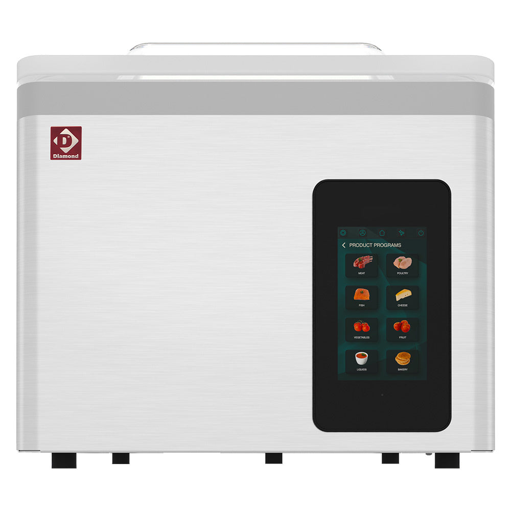 Machine sous-vide, cuve inox 370x420xh180 mm. 21 m3/h ecran TOUCH - Diamond
