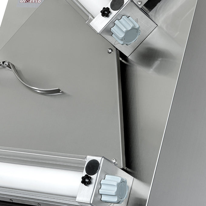 Laminoir diam. 400 mm, 2 rouleaux, en inox - 0,45 kW - L 570 x P 540 x H 720 mm - Diamond