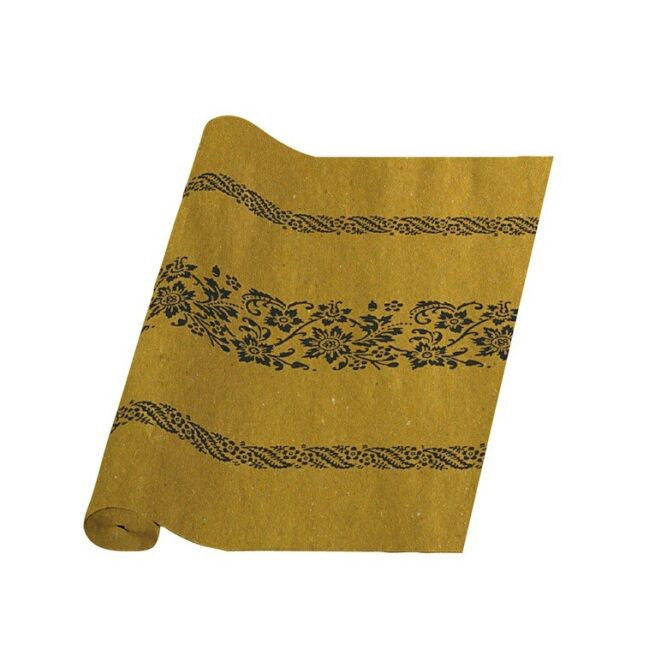 Rouleau Nappe jetable en papier imitation Paille décor bleu, 10 mètres de longueur et 120 cm de hauteur- 20 p - Ecobioshopping