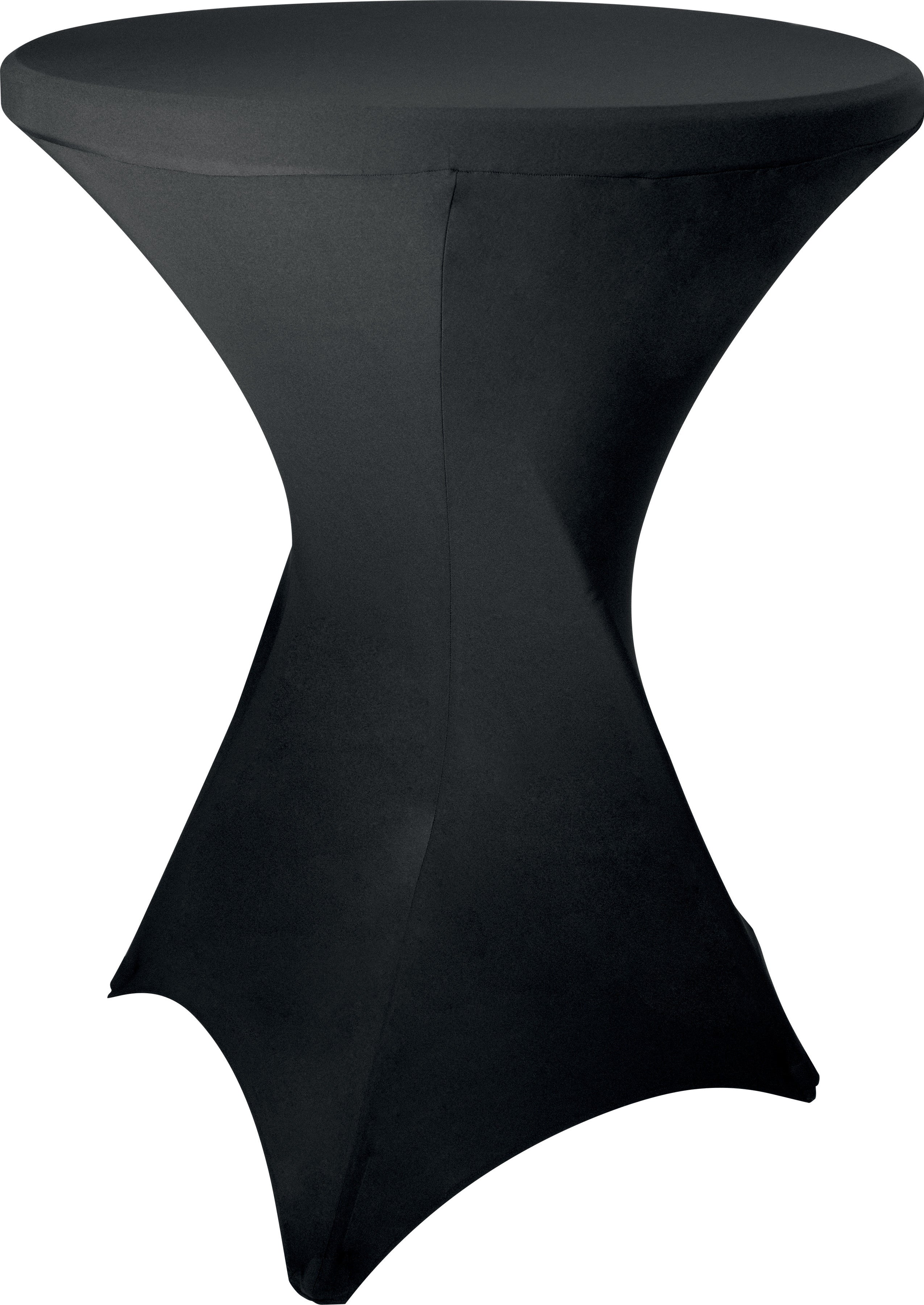 Housse noire - Pour BARBADOS - Polyester/élasthanne Saro - Table inox avec étagère professionnel CHR - matériel cuisine pro - Cuistéo