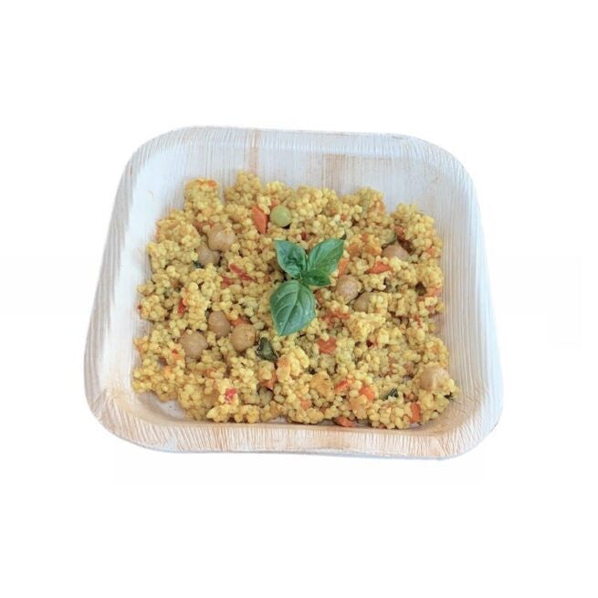 Assiette jetable carrée 17 × 17 cm en feuille de palmier, lot de 25 - Ecobioshopping