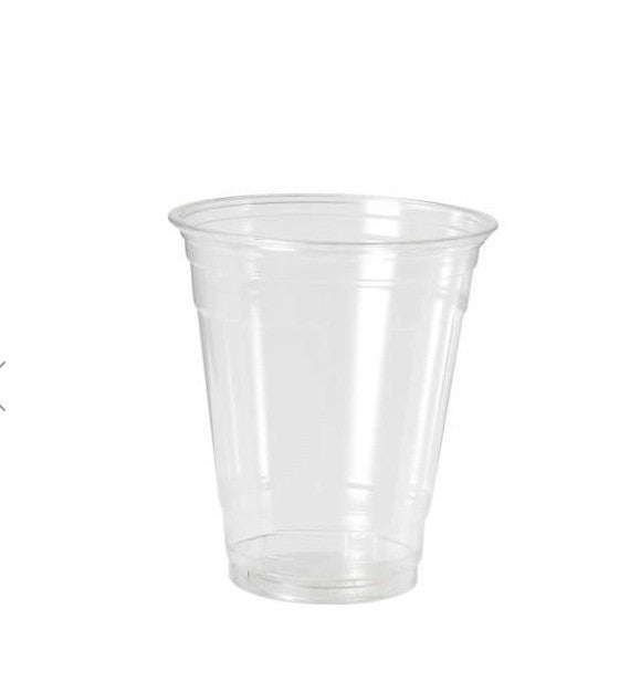 Gobelet jetable transparent en PLA 400 ml, lot de 50 - Ecobioshopping