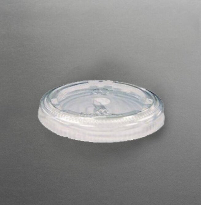 Couvercle jetable en PLA de 78 mm de diamètre avec trou pour Paille jetable, lot de 50 - Ecobioshopping