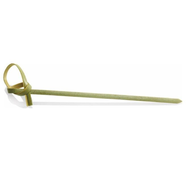 Brochette nouée 18 cm en bambou, lot de 250 - Ecobioshopping