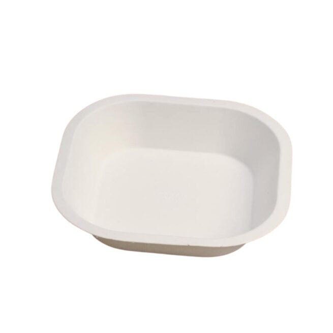 Assiette jetable 17 × 17 cm en cellulose, lot de 50 - Ecobioshopping