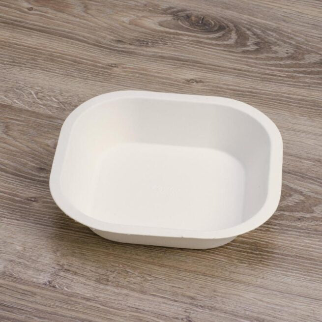 Assiette jetable 17 × 17 cm en cellulose, lot de 50 - Ecobioshopping