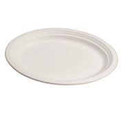 Assiette jetable ovale 32 × 25 cm en cellulose, lot de 50 - Ecobioshopping