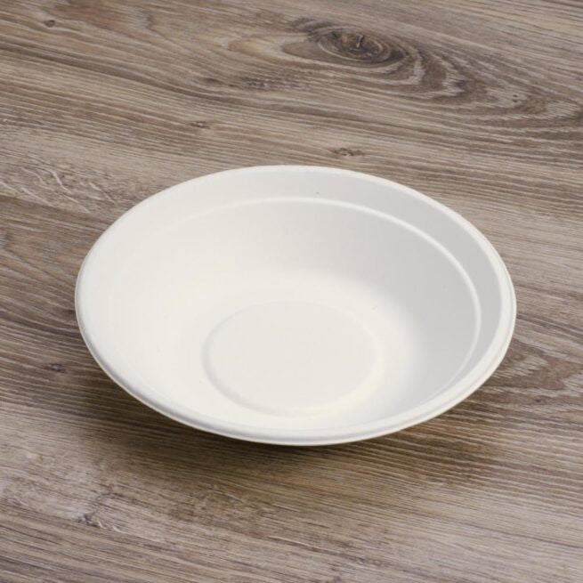 Assiette jetable 680 ml en cellulose, lot de 50 - Ecobioshopping