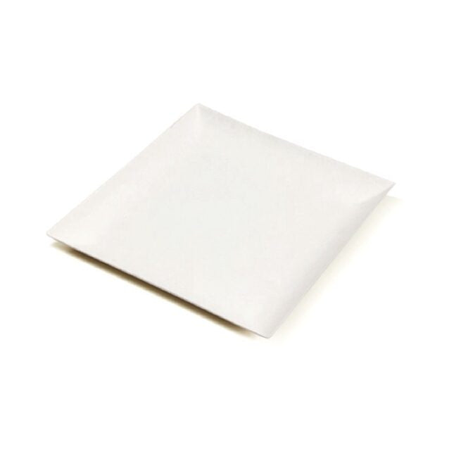 Assiette jetable Komodo 22 × 22 cm en cellulose, lot de 50 - Ecobioshopping
