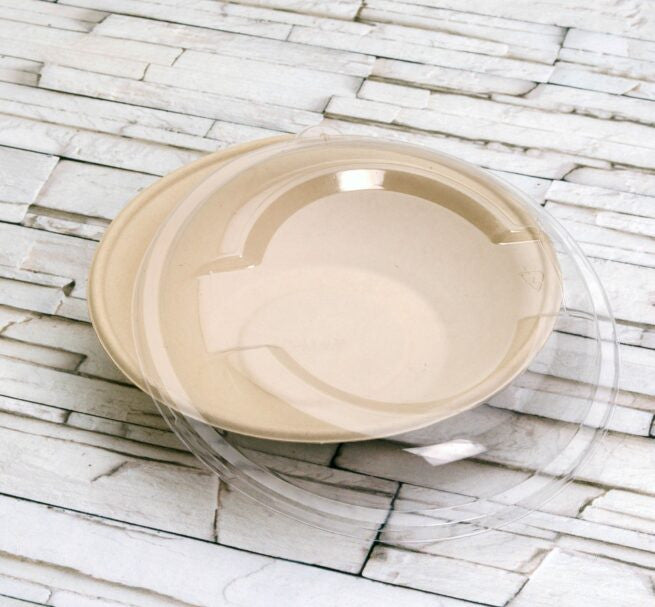 Couvercle jetable dôme empilable en PLA, lot de 120 - Ecobioshopping