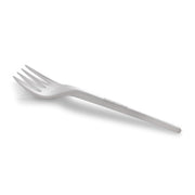 Fourchette jetable 16 cm en PLA, lot de 50 - Ecobioshopping