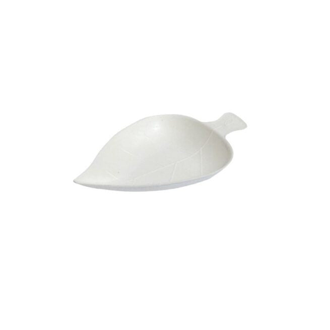 Assiette jetable en feuille de cellulose, lot de 100 - Ecobioshopping