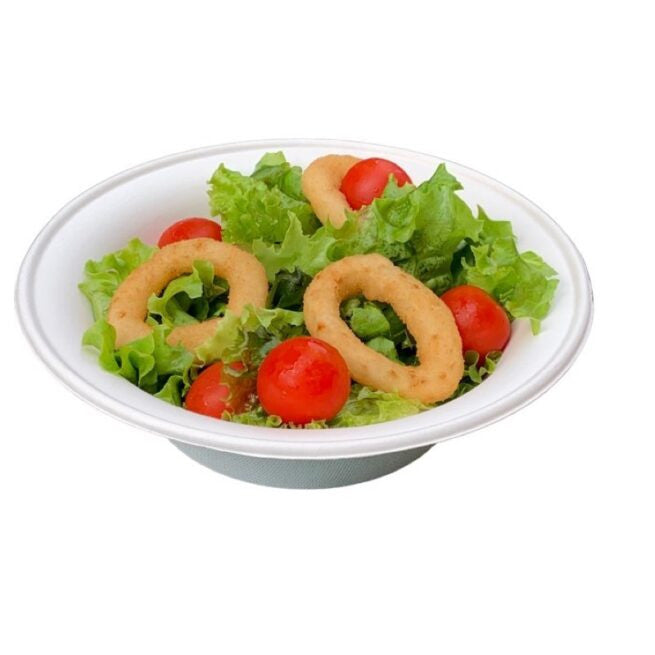 Assiette jetable 910 ml en cellulose, lot de 125 - Ecobioshopping
