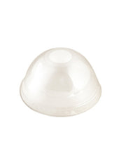 Couvercle jetable dôme en PLA, diamètre 85 mm avec trou pour Verre jetables 61431 et 61360 - 50 pièces. - Ecobioshopping
