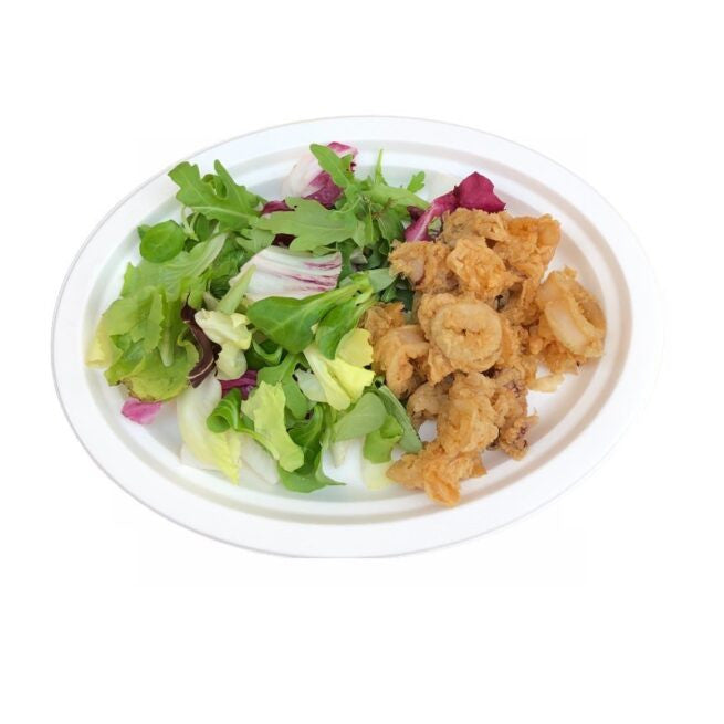 Assiette jetable plate 26 cm en cellulose, lot de 500 - Ecobioshopping