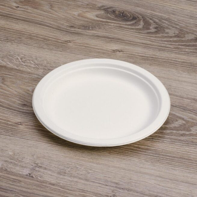 Assiette jetable plate 18 cm en cellulose, lot de 500 - Ecobioshopping