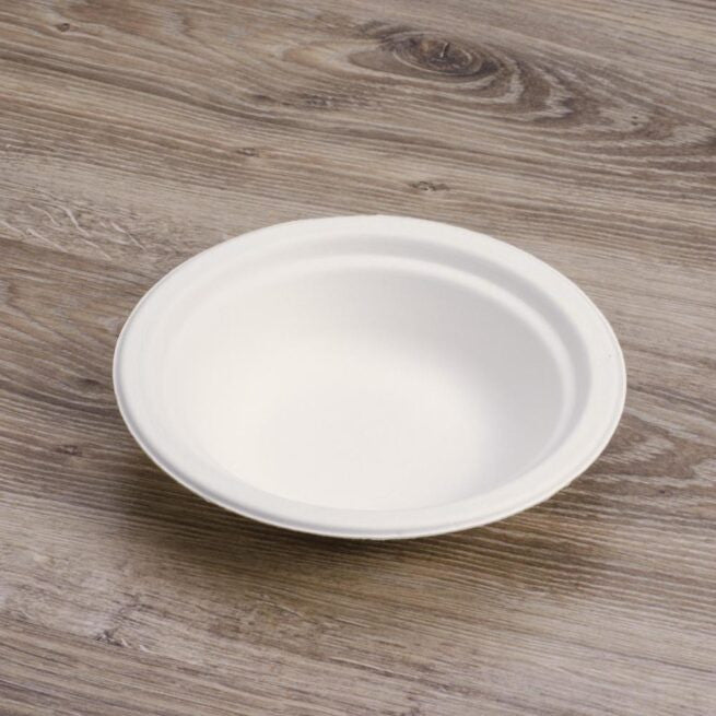 Assiette jetable 400 ml en cellulose, lot de 500 - Ecobioshopping