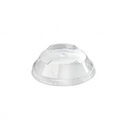 Couvercle jetable empilable en PLA de diamètre 10 cm avec trou de 12 mm, lot de 1200 - Ecobioshopping