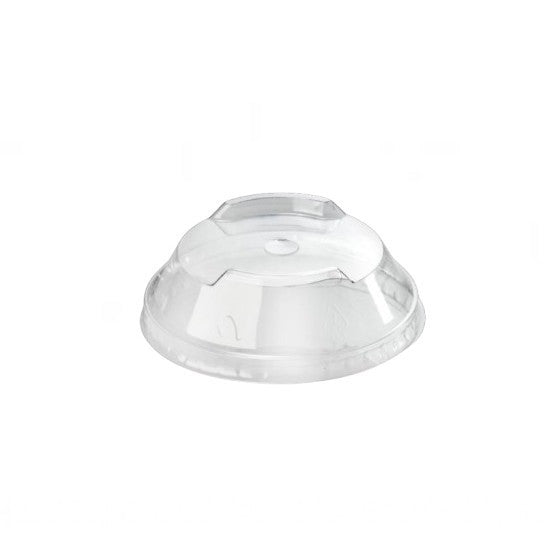 Couvercle jetable empilable en PLA de diamètre 10 cm avec trou de 12 mm, lot de 1200 - Ecobioshopping