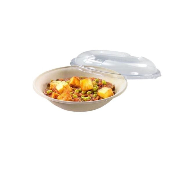 Couvercle jetable dôme empilable en PLA, lot de 240 - Ecobioshopping