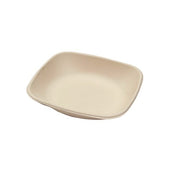 Assiette jetable rectangulaire Nature 600 ml en cellulose, lot de 500 - Ecobioshopping