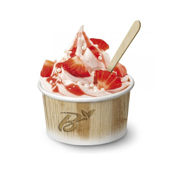 Pot à glace jetable 230 ml, lot de 43 - Ecobioshopping