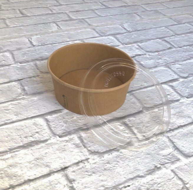 Couvercle jetable diamètre 15cm en PLA, lot de 300 - Ecobioshopping