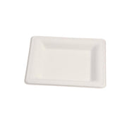 Assiette jetable Élégance 16 × 16 cm en cellulose, lot de 500 - Ecobioshopping