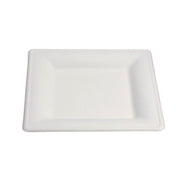 Assiette jetable Élégance 20 × 20 cm en cellulose, lot de 500 - Ecobioshopping