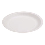 Assiette jetable plate en carton 23 cm, lot de 50 - Ecobioshopping