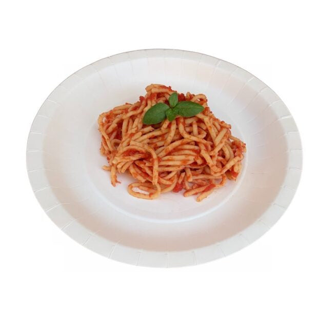 Assiette jetable plate en carton 23 cm, lot de 50 - Ecobioshopping
