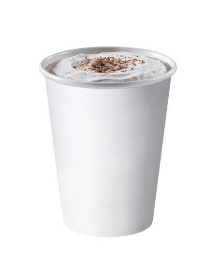 Verre jetable blanc 300 ml, lot de 50 - Ecobioshopping