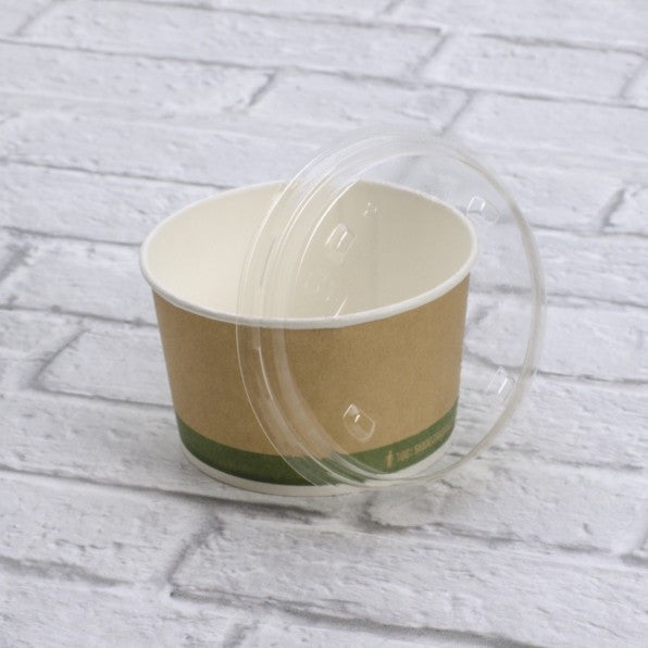 Couvercle jetable diamètre 11cm en PLA, lot de 50 - Ecobioshopping