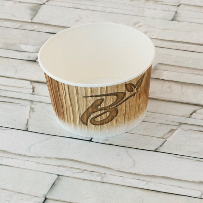 Pot à glace jetable 390 ml, lot de 45 - Ecobioshopping