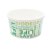 Pot à glace jetable 390 ml - 350-64, lot de 45 - Ecobioshopping