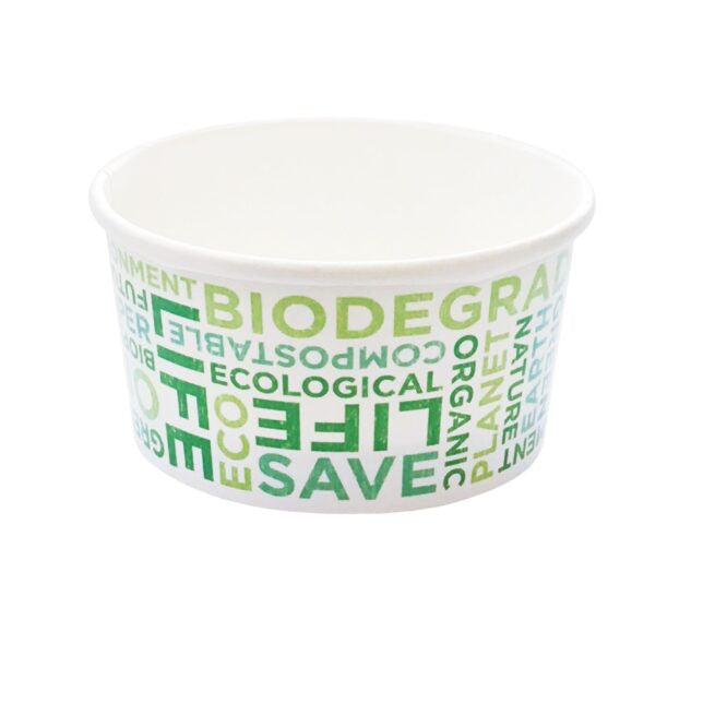 Pot à glace jetable 390 ml - 350-64, lot de 45 - Ecobioshopping