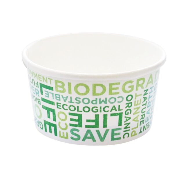 Pot à glace jetable 520 ml - 450-64, lot de 57 - Ecobioshopping