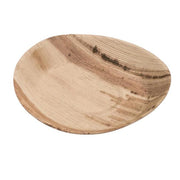 Assiette jetable ronde de 22 cm en feuille de palmier, lot de 100 - Ecobioshopping