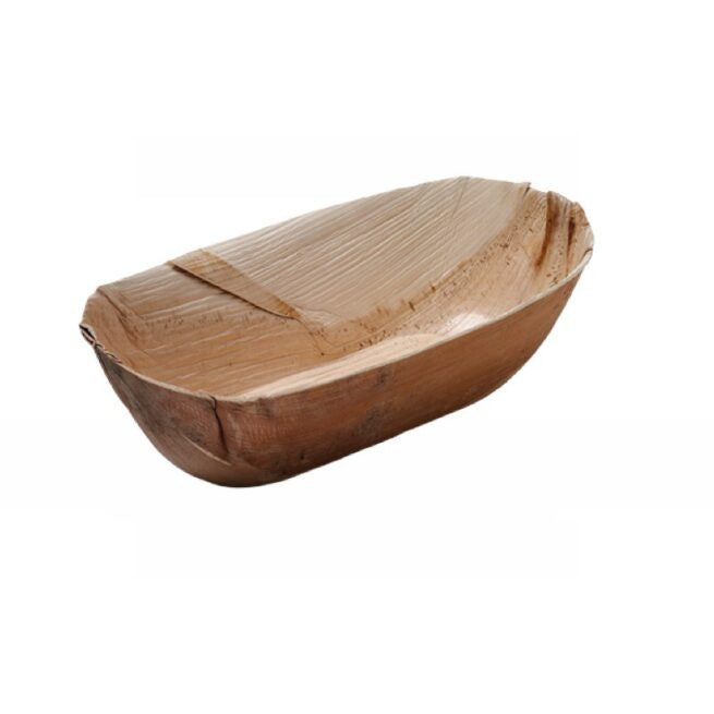 Bol jetable Padiga 23x11 × 6 cm en feuille de palmier, lot de 100 - Ecobioshopping