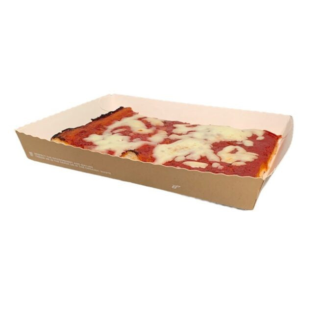 Barquette à pizza jetable 21x15 × 3 cm, lot de 250 - Ecobioshopping