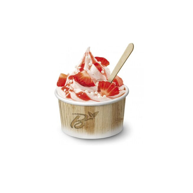 Pot à glace jetable 135 ml, lot de 42 - Ecobioshopping