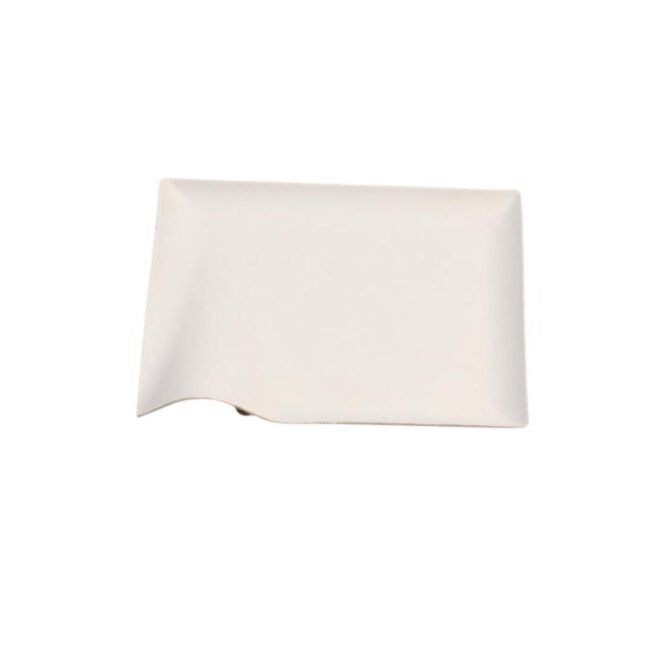 Assiette jetable Finger Food 15 × 15 cm en cellulose, lot de 50 - Ecobioshopping
