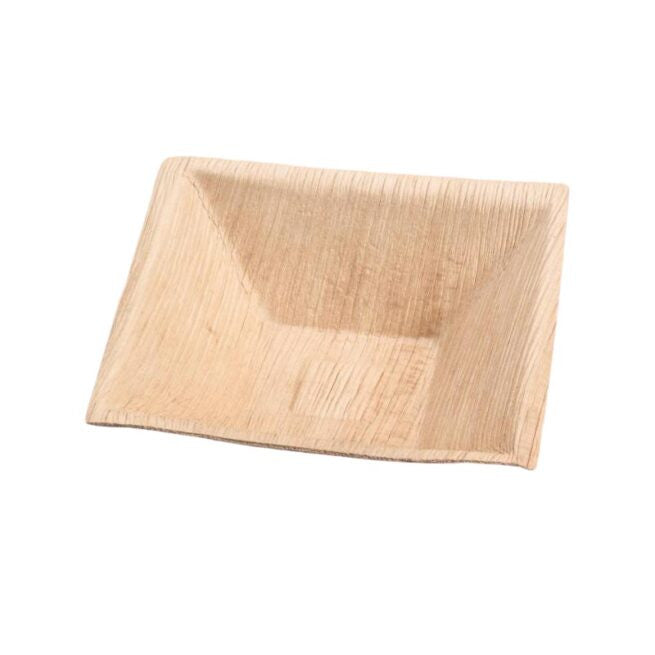Étui 16x16 × 5 cm en feuille de palmier, lot de 100 - Ecobioshopping