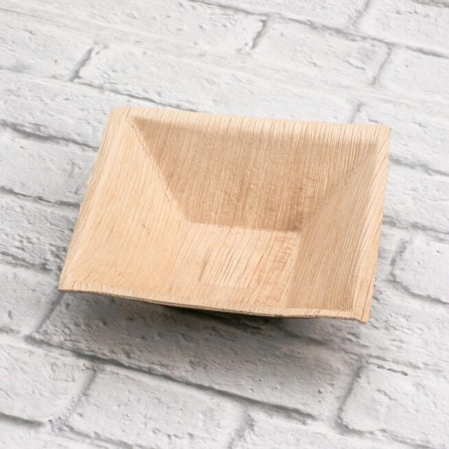Étui 16x16 × 5 cm en feuille de palmier, lot de 100 - Ecobioshopping