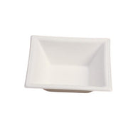 Barquette jetable Élégance 450 ml 16x16 en cellulose, lot de 500 - Ecobioshopping