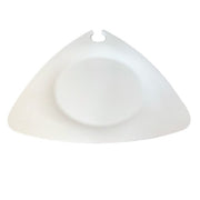 Assiette jetable Porte-Verre jetable Trigon 27 × 26 cm en cellulose, lot de 50 - Ecobioshopping
