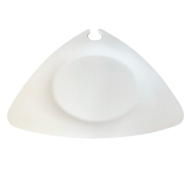 Assiette jetable Porte-Verre jetable Trigon 27 × 26 cm en cellulose, lot de 200 - Ecobioshopping
