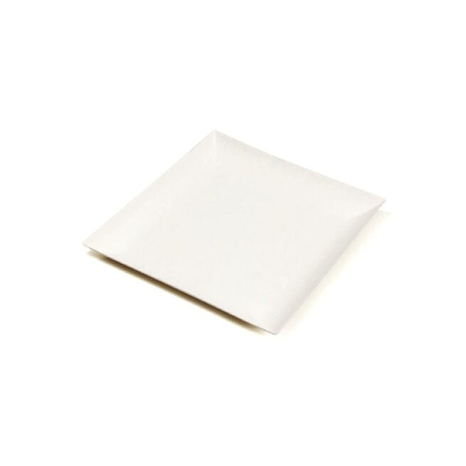 Assiette jetable Komodo 18 × 18 cm en cellulose, lot de 400 - Ecobioshopping
