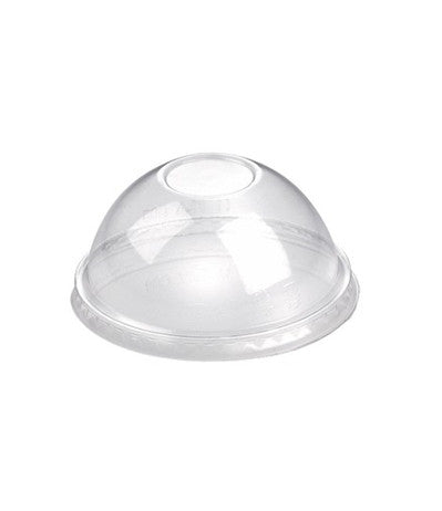 Couvercle jetable dôme en PLA diamètre 100 mm sans trou, lot de 1200 - Ecobioshopping